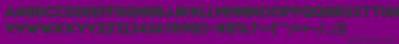 InsaniburgerWithCheese-fontti – mustat fontit violetilla taustalla