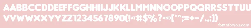 フォントInsaniburgerWithCheese – ピンクの背景に白い文字