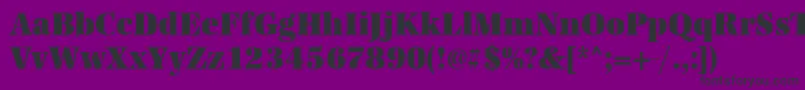 Urwantiquatultbolextnar Font – Black Fonts on Purple Background