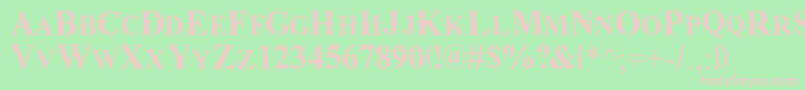 MurdoinkMkda Font – Pink Fonts on Green Background