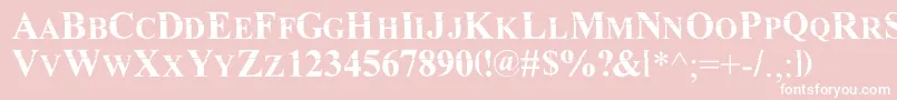 MurdoinkMkda Font – White Fonts on Pink Background