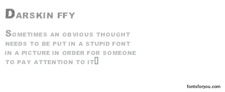 Review of the Darskin ffy Font