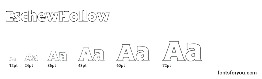 EschewHollow Font Sizes