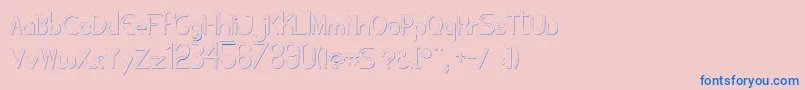 Tubolacao Font – Blue Fonts on Pink Background