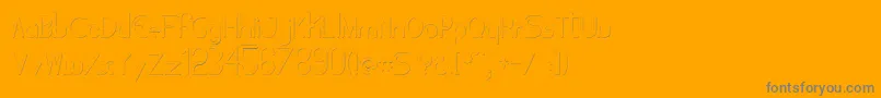 Tubolacao Font – Gray Fonts on Orange Background