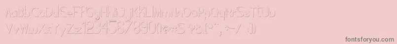 Tubolacao Font – Gray Fonts on Pink Background