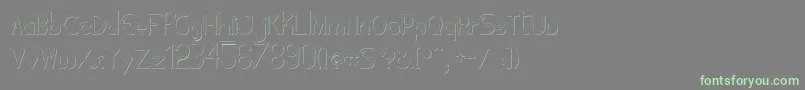Lisätietoja Tubolacao-fontista Tubolacao-fontti – vihreät fontit harmaalla taustalla
