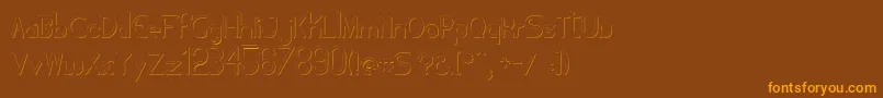 Tubolacao Font – Orange Fonts on Brown Background