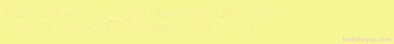Tubolacao Font – Pink Fonts on Yellow Background