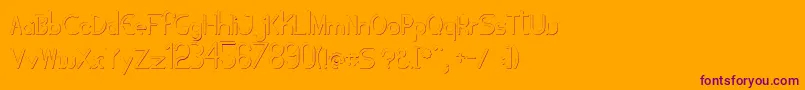 Tubolacao Font – Purple Fonts on Orange Background