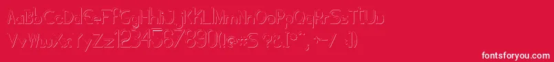 Tubolacao Font – White Fonts on Red Background