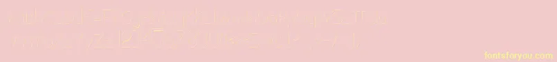 Tubolacao Font – Yellow Fonts on Pink Background