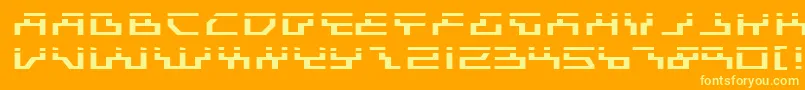 Beamel Font – Yellow Fonts on Orange Background