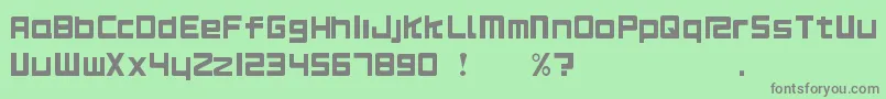 Rs125Original Font – Gray Fonts on Green Background