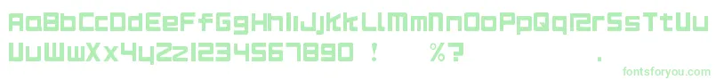 Rs125Original Font – Green Fonts on White Background