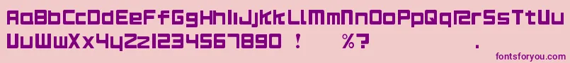 Rs125Original Font – Purple Fonts on Pink Background