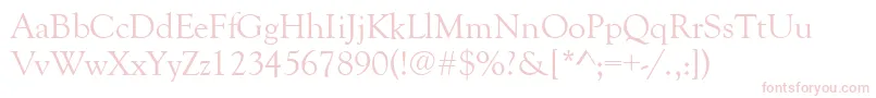 GoudyRetrospectiveSsi Font – Pink Fonts on White Background