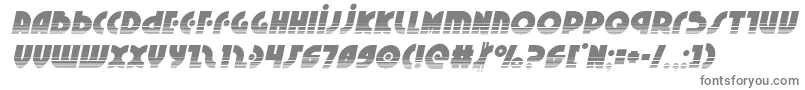 フォントNeuralnomiconhalfital – 白い背景に灰色の文字