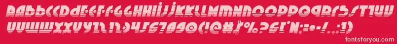 Neuralnomiconhalfital Font – Pink Fonts on Red Background