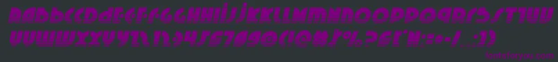 Neuralnomiconhalfital Font – Purple Fonts on Black Background