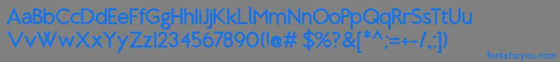 BrixtonBold Font – Blue Fonts on Gray Background