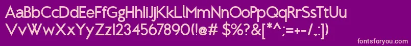BrixtonBold Font – Pink Fonts on Purple Background