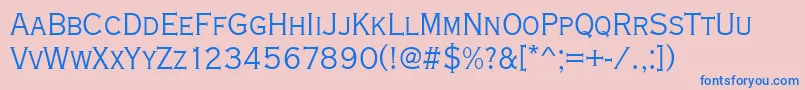Copperplatetligcon Font – Blue Fonts on Pink Background