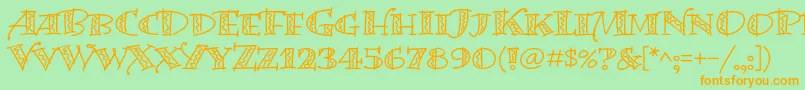 En savoir plus sur la police BermudalpstdSquiggle Police BermudalpstdSquiggle – polices orange sur fond vert