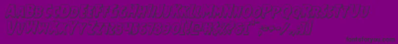 Mrsmonster3Dital Font – Black Fonts on Purple Background