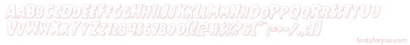 Mrsmonster3Dital Font – Pink Fonts on White Background