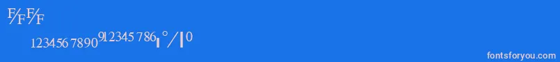 TimefractionRegular Font – Pink Fonts on Blue Background