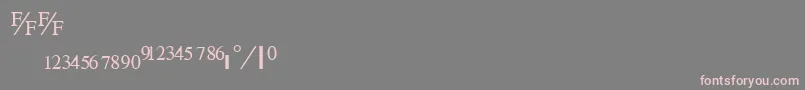 TimefractionRegular Font – Pink Fonts on Gray Background