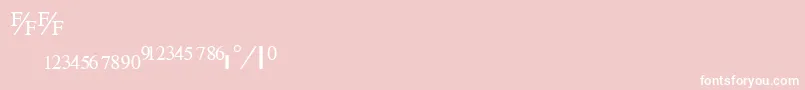 TimefractionRegular Font – White Fonts on Pink Background