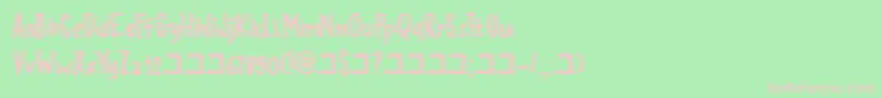 DkBupkis Font – Pink Fonts on Green Background