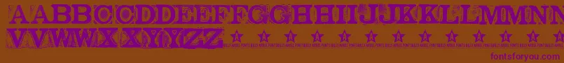 More about NetworkD Font NetworkD Font – Purple Fonts on Brown Background