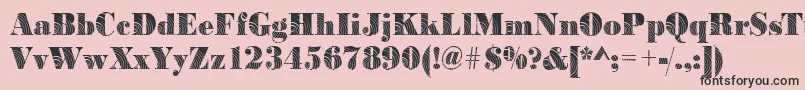 BodoniconcentricRegular Font – Black Fonts on Pink Background