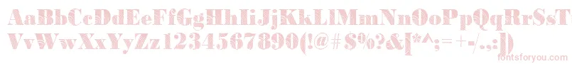 BodoniconcentricRegular Font – Pink Fonts on White Background