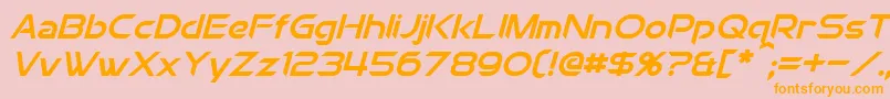 ChromiaItalic Font – Orange Fonts on Pink Background