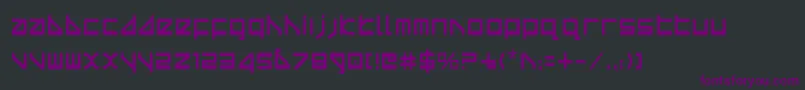 Czcionka Deltav2c – fioletowe czcionki na czarnym tle