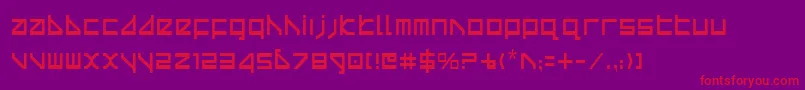 Deltav2c Font – Red Fonts on Purple Background