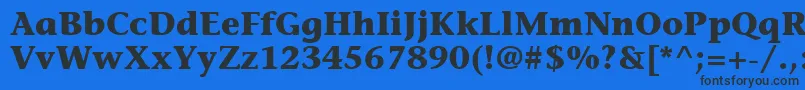 ItcStoneInformalLtBold Font – Black Fonts on Blue Background