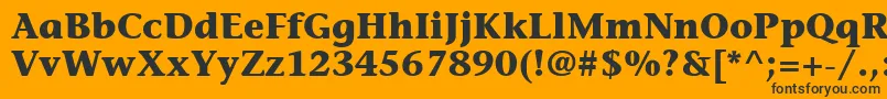 ItcStoneInformalLtBold Font – Black Fonts on Orange Background