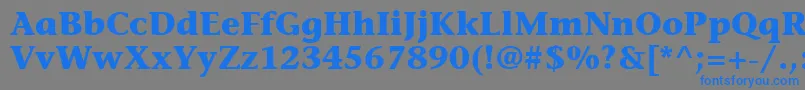 ItcStoneInformalLtBold Font – Blue Fonts on Gray Background