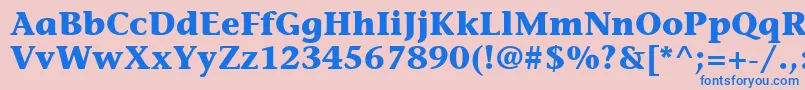 ItcStoneInformalLtBold Font – Blue Fonts on Pink Background