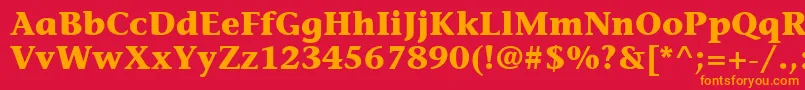 ItcStoneInformalLtBold Font – Orange Fonts on Red Background