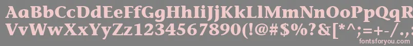 ItcStoneInformalLtBold Font – Pink Fonts on Gray Background