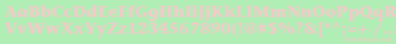 ItcStoneInformalLtBold Font – Pink Fonts on Green Background