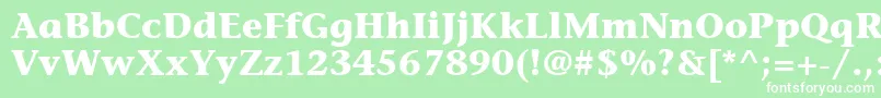 ItcStoneInformalLtBold Font – White Fonts on Green Background
