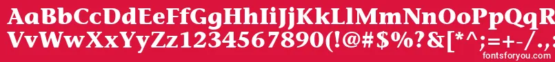 フォントItcStoneInformalLtBold – 赤い背景に白い文字