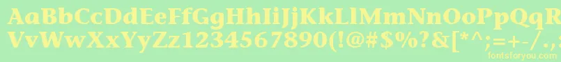 ItcStoneInformalLtBold Font – Yellow Fonts on Green Background